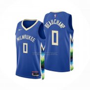 Camiseta Milwaukee Bucks Marjon Beauchamp NO 0 Ciudad 2022-23 Azul