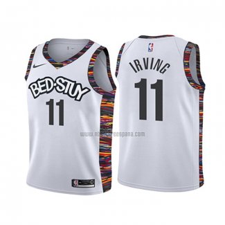 Camiseta Nino Brooklyn Nets Kyrie Irving NO 11 Ciudad 2019-20 Blanco