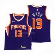 Camiseta Phoenix Suns Steve Nash NO 13 Icon Violeta