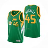 Camiseta Utah Jazz Donovan Mitchell NO 45 Earned 2020-21 Verde